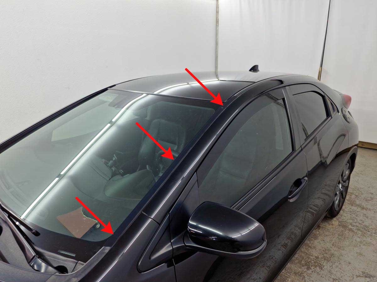 Водосток лобового стекла Премиум для Honda Civic IX