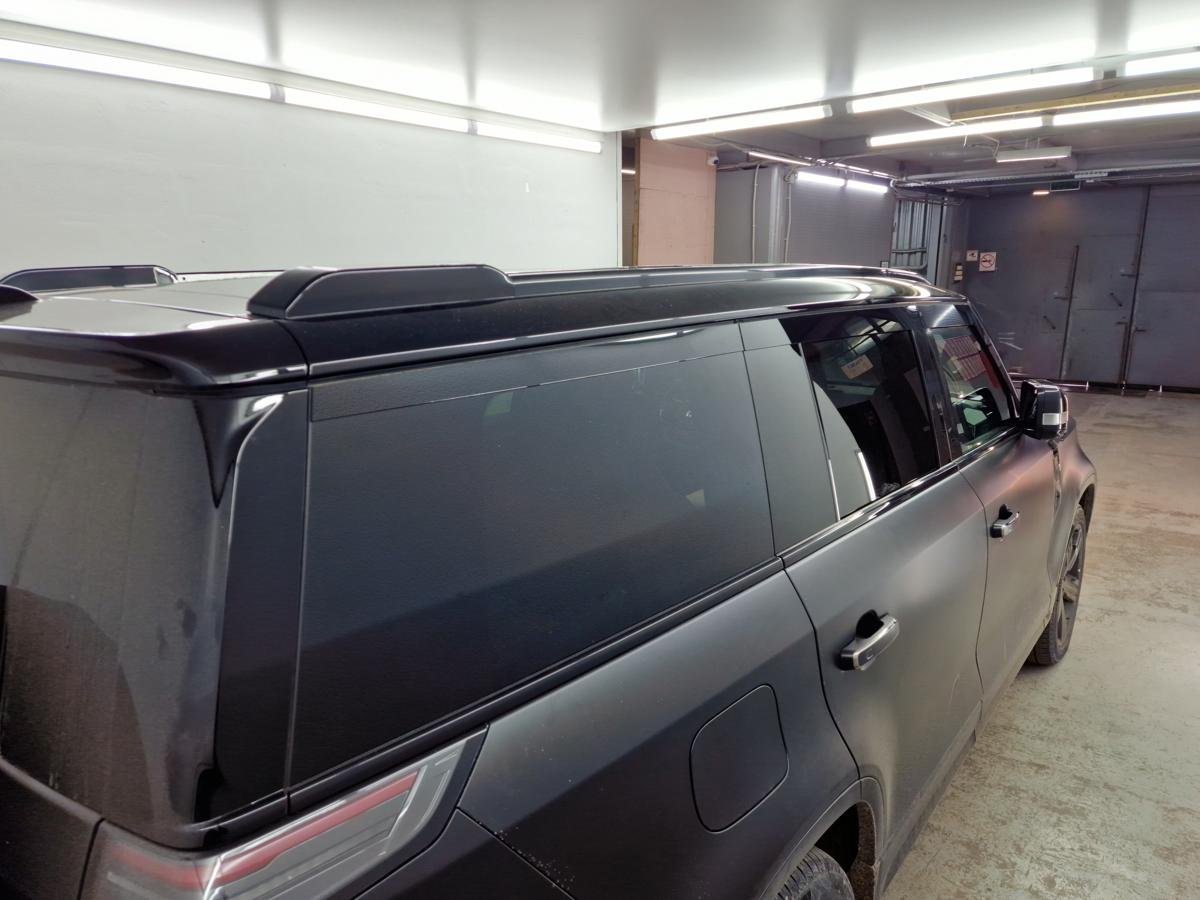 Дефлекторы окон 2D с хром накладками 6 шт. для Polar Stone (Jishi) 01