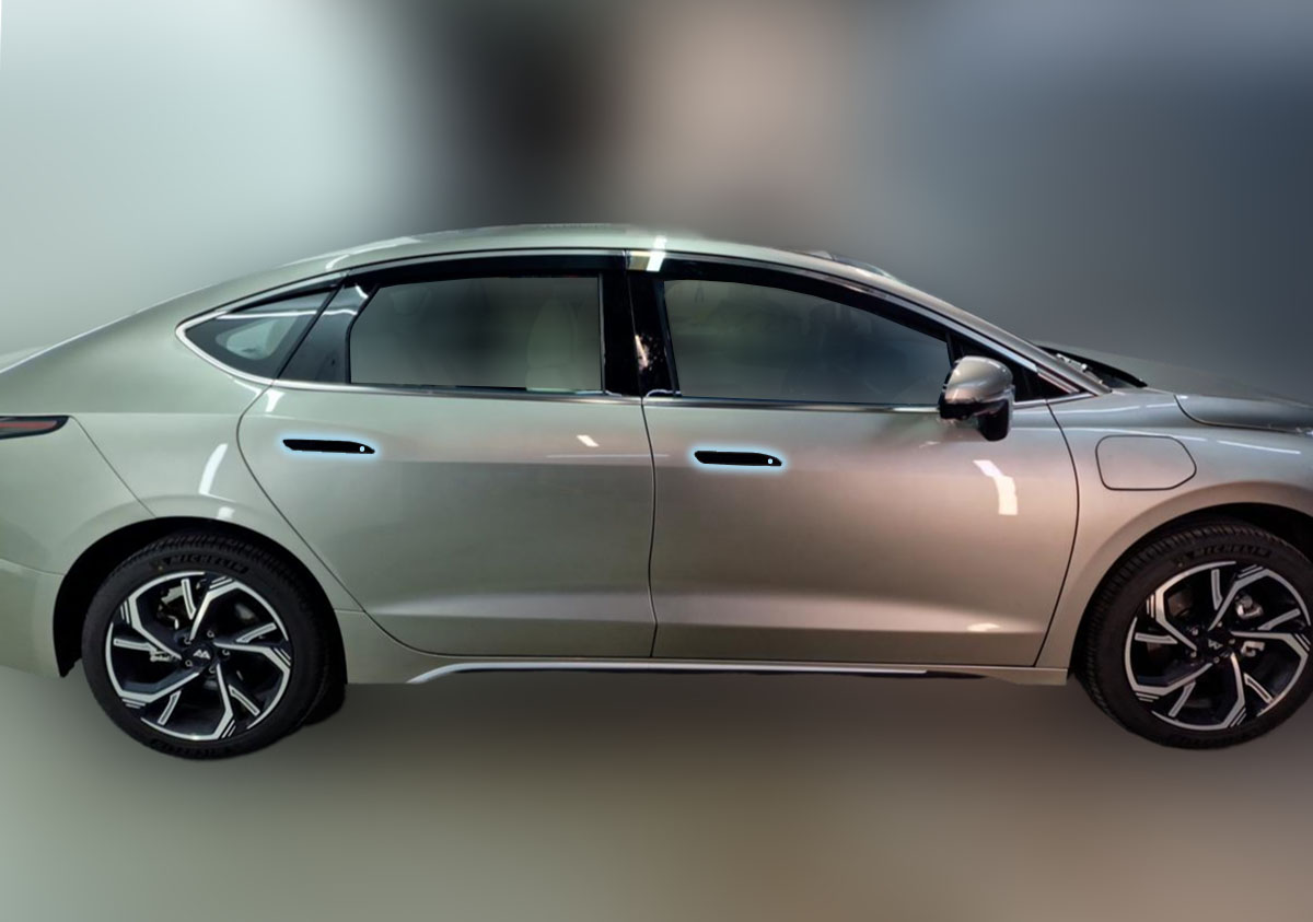 Набор декоров (наклейка на логотип, накладки на фары, наклейки на ручки, накладка на задний бампер) для Амберавто А5 I