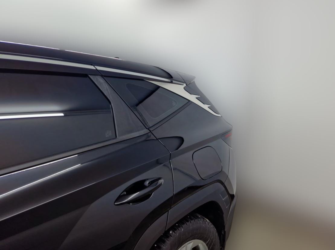 Наклейки на боковые хромированные накладки для Hyundai Tucson IV Рестайлинг