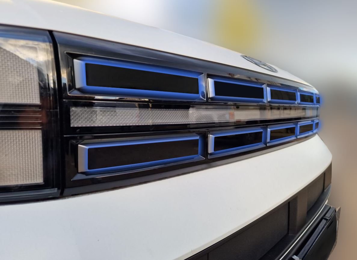 Набор декоров (ручки, логотипы, буквы, зеркала, решетка) для Hyundai Santa Fe V (MX5)