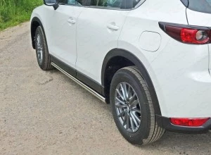 Пороги труба 60,3 мм для Mazda CX-5 II