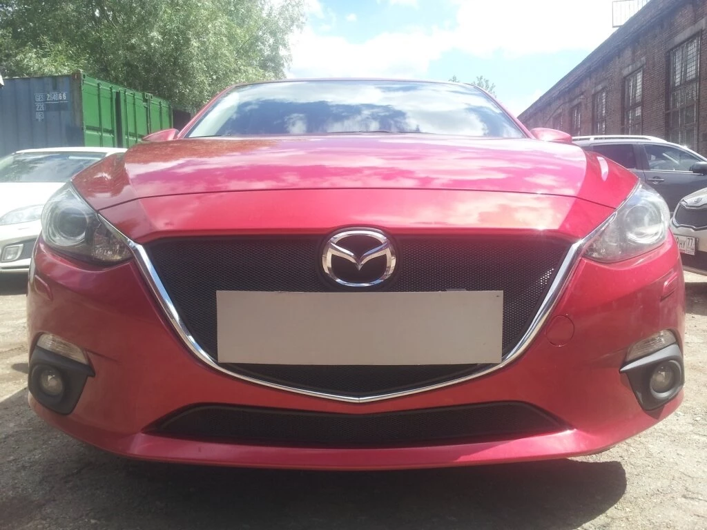 Защитная сетка радиатора низ для Mazda 3 III (BM)