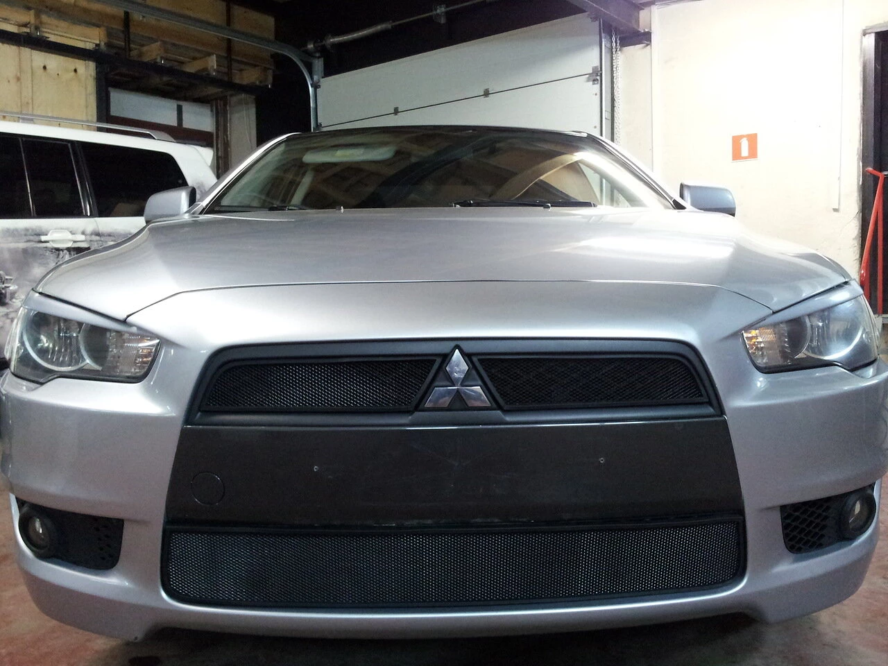 Защитная сетка радиатора комплект 3 части для Mitsubishi Lancer X