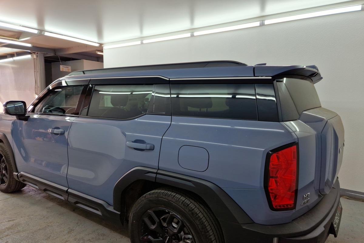 Дефлекторы окон 2D с хром накладками 6 шт. для Haval H3 I Рестайлинг