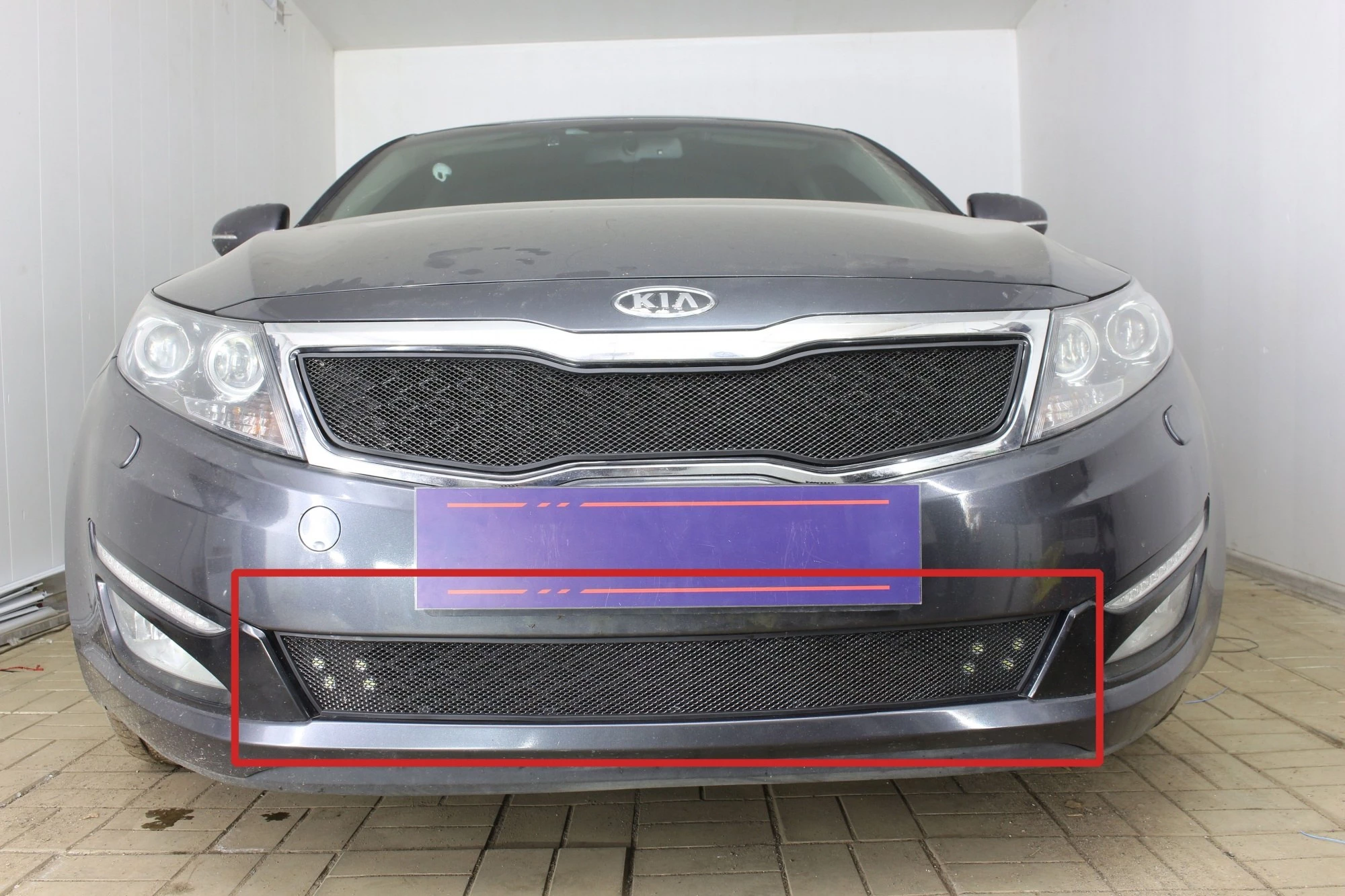 Защитная сетка радиатора низ для Kia Optima III