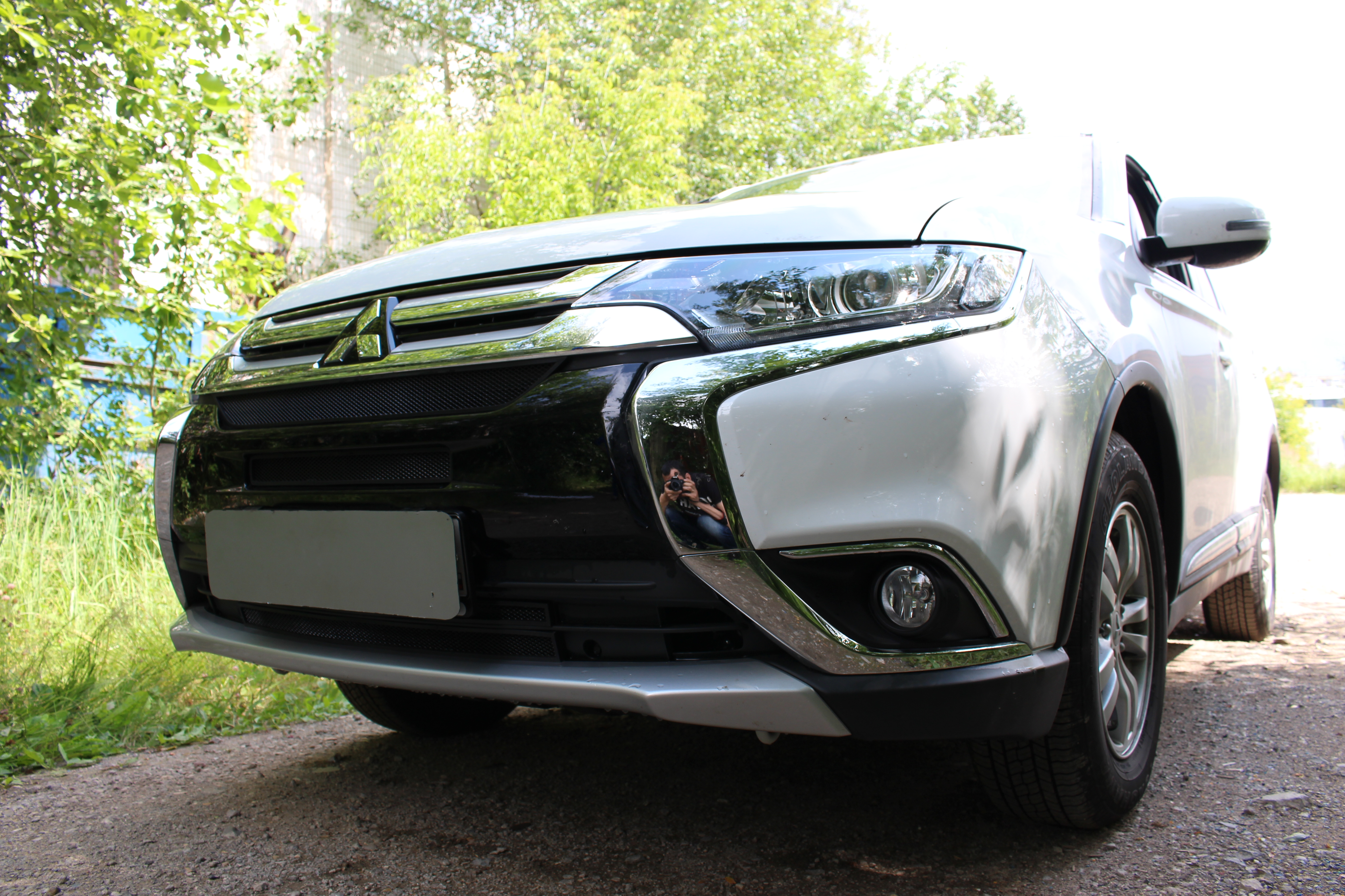Защитная сетка радиатора комплект 4 части для Mitsubishi Outlander III Рестайлинг 2