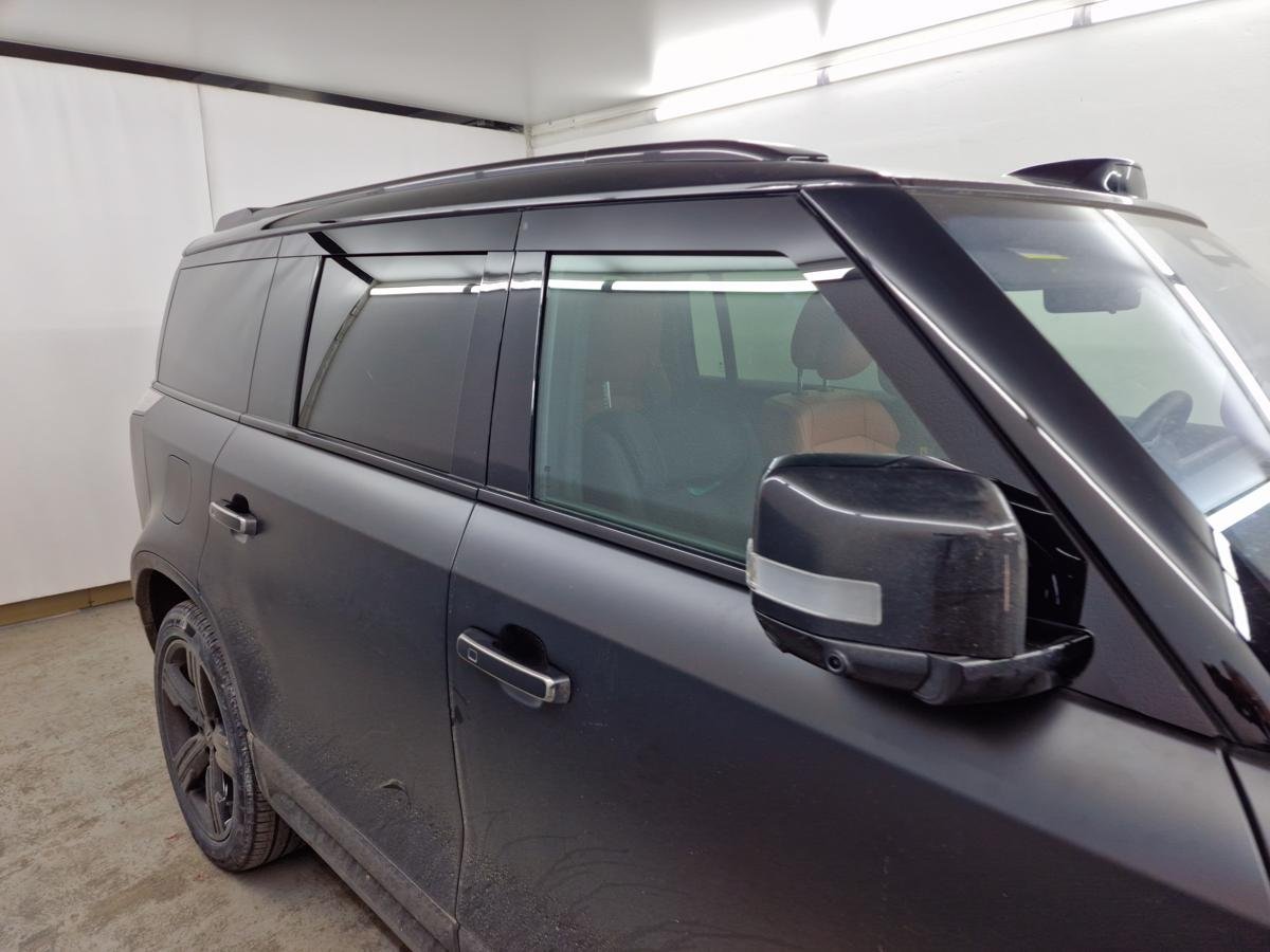 Дефлекторы окон 2D с хром накладками 6 шт. для Polar Stone (Jishi) 01