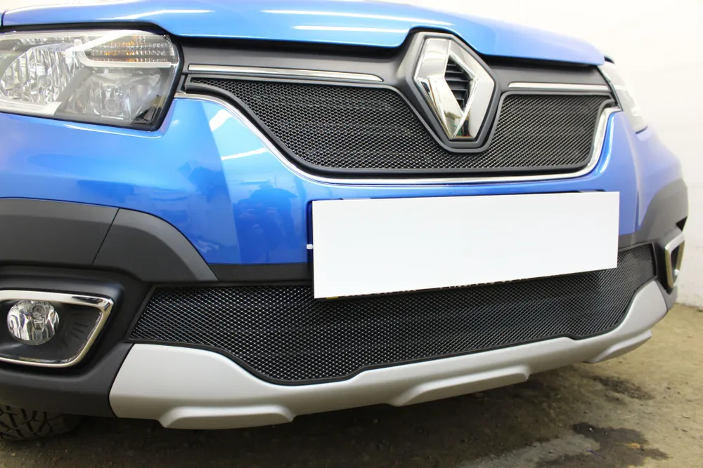 Защитная сетка радиатора низ для Renault Sandero II Рестайлинг