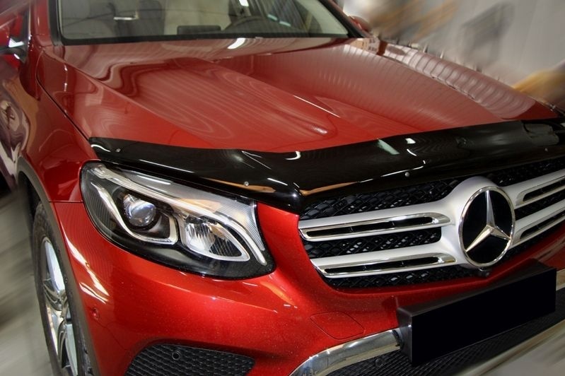Дефлектор капота темный для Mercedes-Benz GLC I (X253) Рестайлинг
