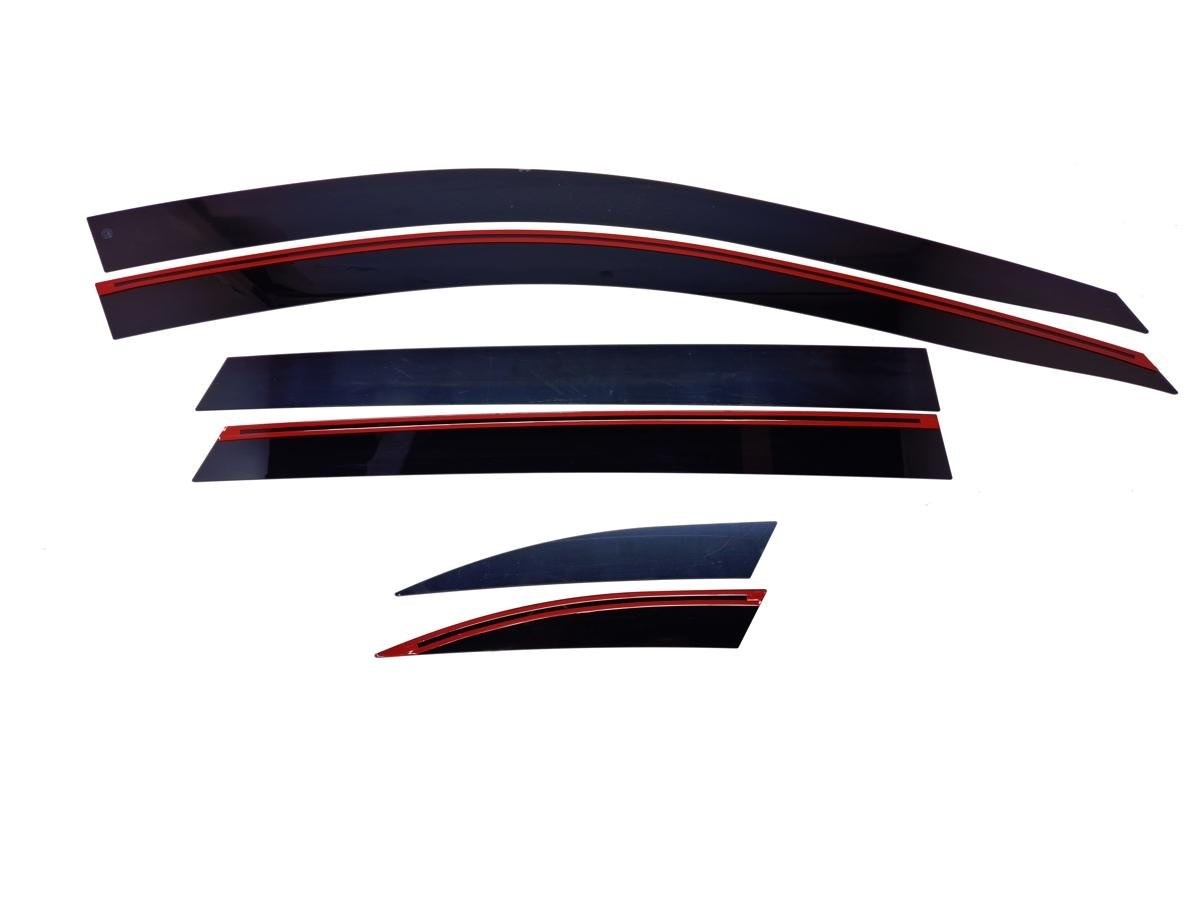 Дефлекторы окон 2D 6 шт. для Kia Sorento III Prime Рестайлинг