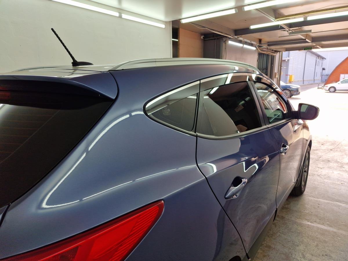 Дефлекторы окон 2D с хром накладками 6 шт. для Hyundai ix35 I Рестайлинг