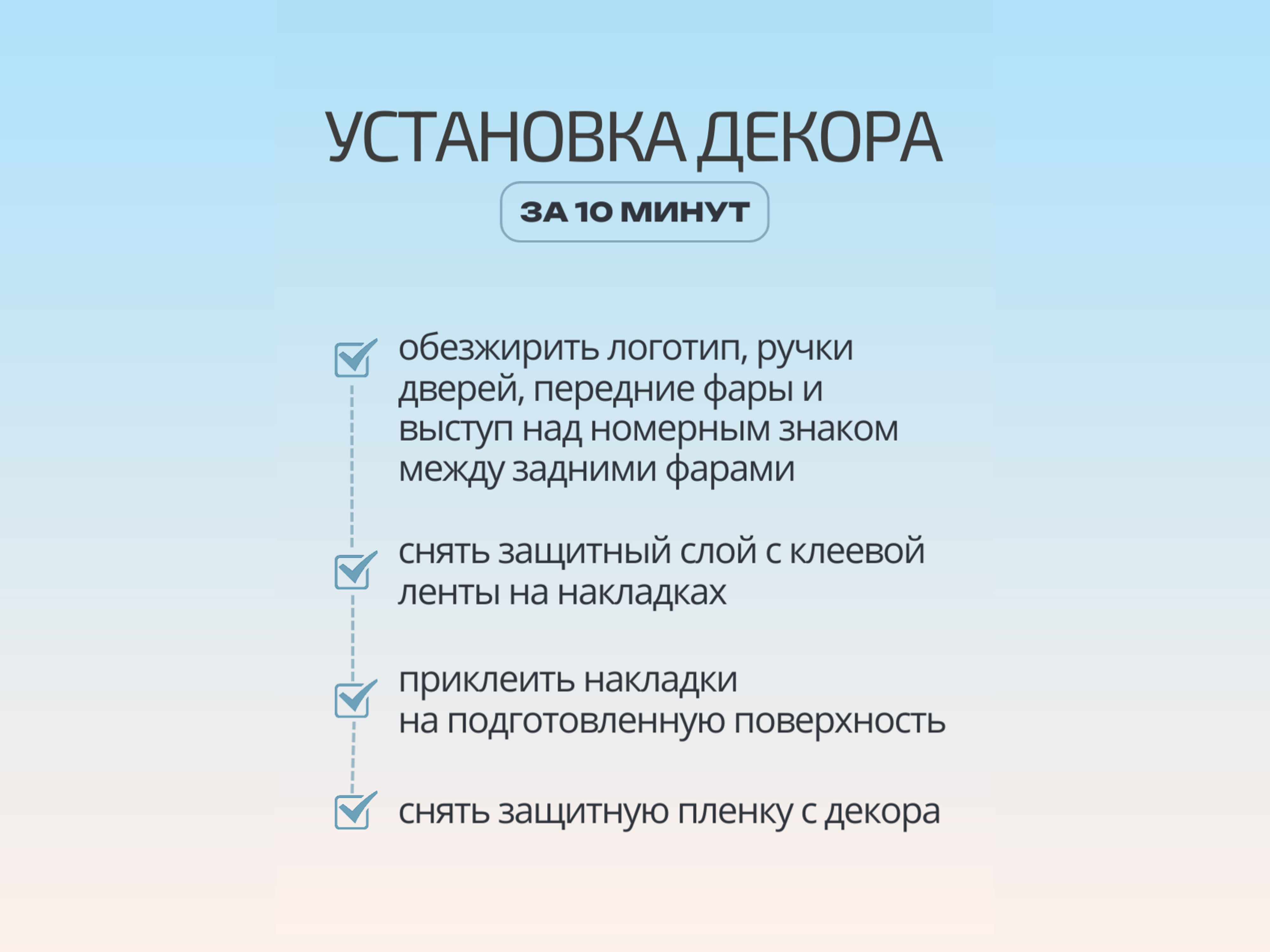 Набор декоров (наклейка на логотип, накладки на фары, наклейки на ручки, накладка на задний бампер) для Амберавто А5 I