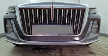 Зимняя заглушка радиатора на стяжке низ для Hongqi H5 II