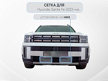 Защитная сетка радиатора низ 2 части для Hyundai Santa Fe V (MX5)