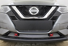 Защитная сетка радиатора низ 2 части для Nissan Qashqai II Рестайлинг