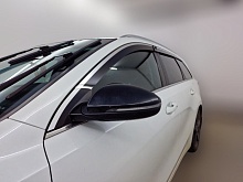 Дефлекторы окон с хром накладками 2D 6 шт (для кузова универсал) для Kia Ceed III