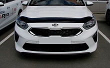 Дефлектор капота темный для Kia Ceed III Рестайлинг