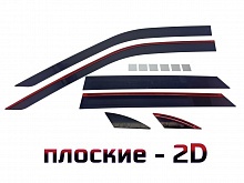 Дефлекторы окон 2D 6 шт. для LADA (ВАЗ) Priora I