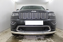 Зимняя заглушка радиатора к съемной сетке низ для Jeep Grand Cherokee IV (WK2) Рестайлинг 2