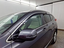 Дефлекторы окон 2D с хром накладками 6 шт. под наклоном для Honda CR-V V Рестайлинг