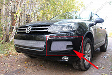 Защитная сетка радиатора боковые (2 части) для Volkswagen Touareg II