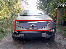 Защитная сетка радиатора верх для Kia Sportage III