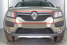 Защитная сетка радиатора для Renault Logan II