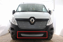 Защитная сетка радиатора низ для Renault Master III Рестайлинг