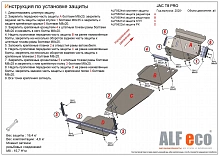 Комплект защиты (радиатор, картер, КПП, РК (4 части)) для JAC T8 PRO