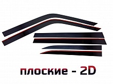 Дефлекторы окон 2D 6 шт. для Toyota Land Cruiser Prado 250 Series