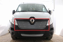 Защитная сетка радиатора верх для Renault Master III Рестайлинг