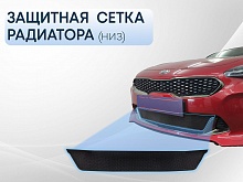 Защитная сетка радиатора низ для Kia Stinger I