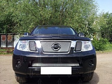 Защитная сетка радиатора низ для Nissan Navara (Frontier) III (D40) Рестайлинг