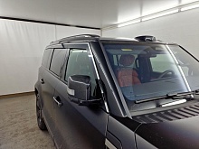 Дефлекторы окон 2D с хром накладками 6 шт. под наклоном для Polar Stone (Jishi) 01