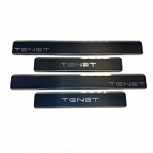 Накладки на пороги нержавеющая сталь под карбон 4шт. для TENET T8