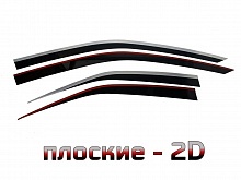 Дефлекторы окон 2D с хром накладками 4 шт. для Lexus UX I