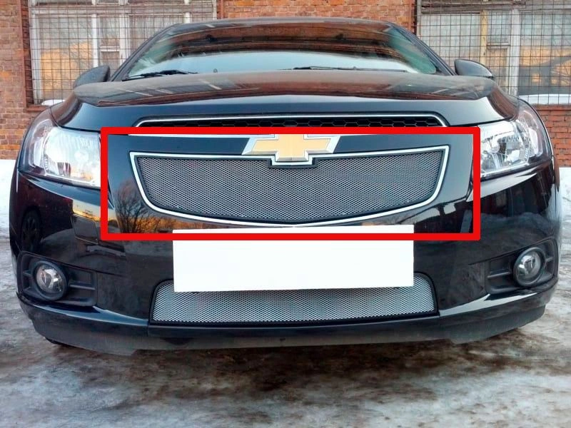 Защитная сетка радиатора верх для Chevrolet Cruze I